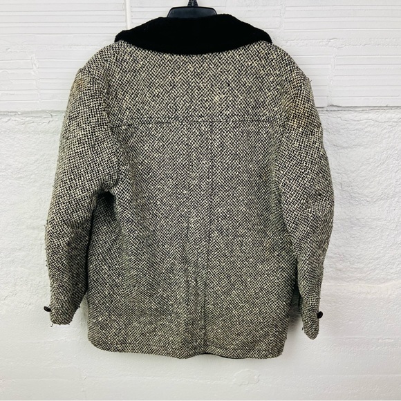 vintage 60S 70S wool Oakbrook Sportswear herringbone tweed car coat size 40 - Picture 8 of 15